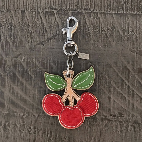 Coach Vintage Cherry Bag Charm Key Chain - Picture 7 of 16